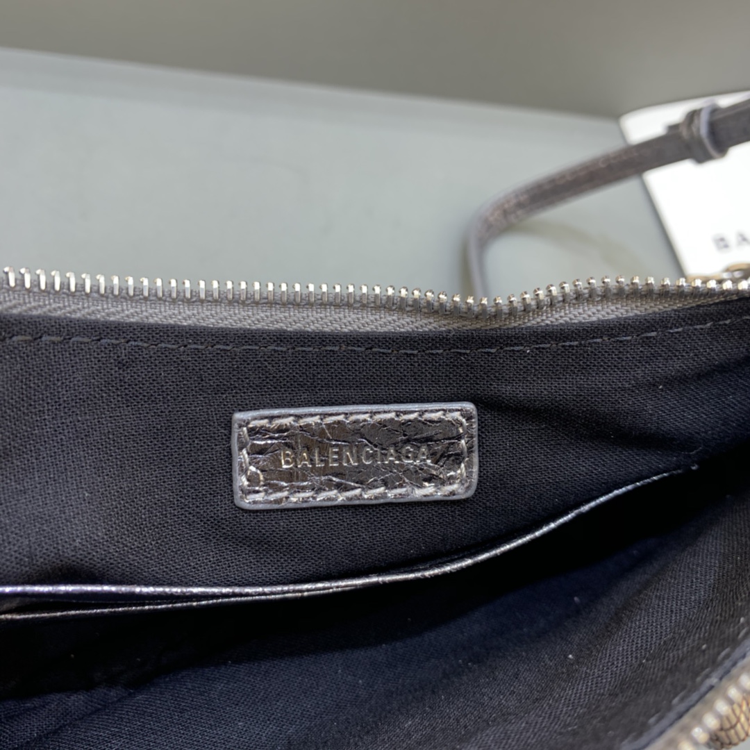 Balenciaga Le Cagole Mini Bag With Chain Shoulder Bag Silver